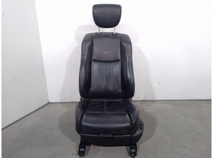 Recambio de asiento delantero izquierdo para infiniti fx 3.7 v6 cat referencia OEM IAM 873001CH0B CUERO NEGRO 5 PUERTAS