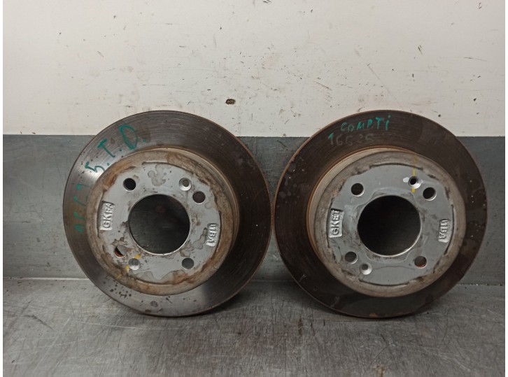 Replacement rear brake disc for Hyundai i10 1.0 CAT OEM IAM reference 58411B4300 