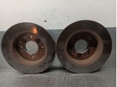 Replacement rear brake disc for Hyundai i10 1.0 CAT OEM IAM reference 58411B4300 