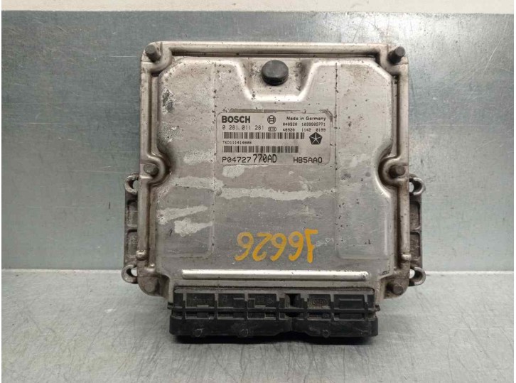 Recambio de centralita motor uce para chrysler voyager (rg) 2.8 crd cat referencia OEM IAM 04727770AD 0281011281 BOSCH