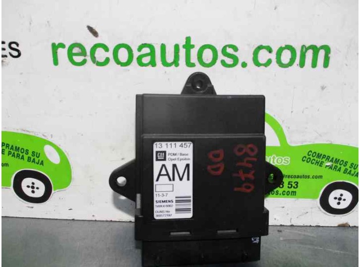 Recambio de centralita cierre para opel signum 2.2 16v dti cat (y 22 dtr / l50) referencia OEM IAM 13111457 5WK46002 