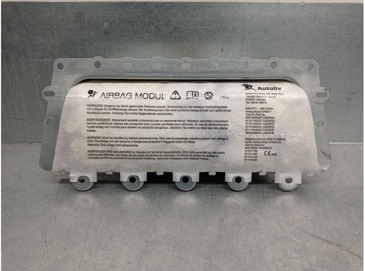 Recambio de airbag delantero derecho para bmw serie 5 gran turismo (f07) 2.0 turbodiesel referencia OEM IAM 608739700C 