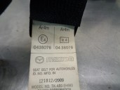 Replacement rear right seat belt for Mazda 3 lim. (BL) 2.2 turbodiesel cat OEM IAM reference BBP257730D02 4 DOOR