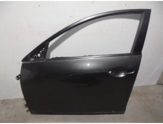 Replacement front left door for Mazda 3 Lim. (BL) 2.2 turbodiesel CAT OEM IAM reference BBY95902XF DARK GREY 4 DO