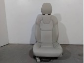 Replacement front left seat for Volvo XC60 OEM IAM reference 32367558 BEIGE LEATHER WITH WHITE STITCHING 5 DOORS