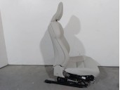 Replacement front left seat for Volvo XC60 OEM IAM reference 32367558 BEIGE LEATHER WITH WHITE STITCHING 5 DOORS