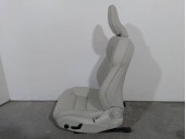 Replacement front left seat for Volvo XC60 OEM IAM reference 32367558 BEIGE LEATHER WITH WHITE STITCHING 5 DOORS