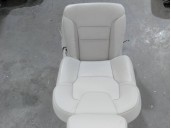 Replacement front left seat for Volvo XC60 OEM IAM reference 32367558 BEIGE LEATHER WITH WHITE STITCHING 5 DOORS