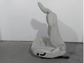 Replacement front left seat for Volvo XC60 OEM IAM reference 32367558 BEIGE LEATHER WITH WHITE STITCHING 5 DOORS