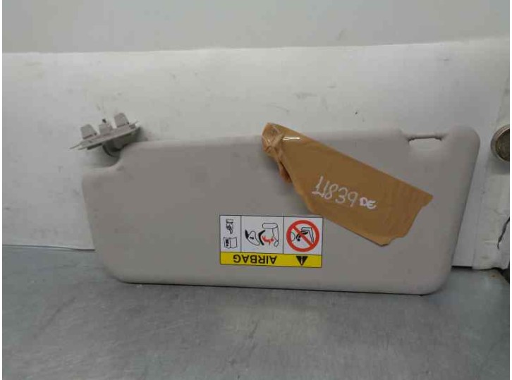 Recambio de parasol derecho para opel combo cargo (e) 1.6 16v cdti dpf referencia OEM IAM 9809498377 