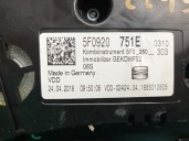 Recambio de cuadro instrumentos para seat leon (5f1) 1.6 tdi referencia OEM IAM 5F0920751E 5F0920751E A2C53427456AR VDO