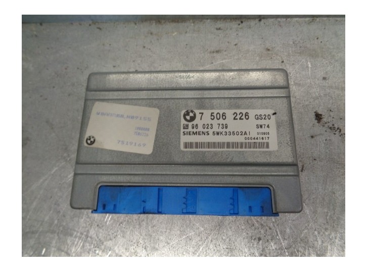 Recambio de centralita cambio automatico para bmw x5 (e53) 3.0 24v turbodiesel cat referencia OEM IAM 7506226 5WK33502A SIEMENS