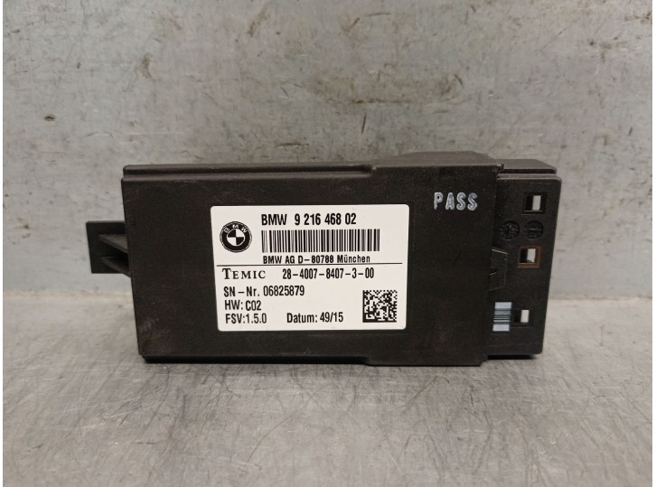 Recambio de modulo electronico para bmw 1 (f20) 118 d referencia OEM IAM 921646802  2840078407300 TEMIC