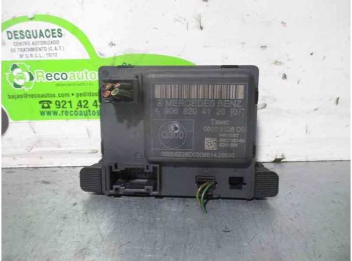 Recambio de centralita cierre para volkswagen crafter caja cerrada 2.5 tdi dpf referencia OEM IAM A9068204126 00005228D TEMIC