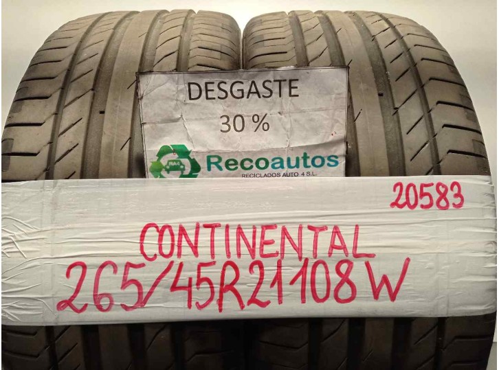 Recambio de neumatico continental para infiniti fx 3.7 v6 cat referencia OEM IAM 26545R21108W CONTINENTAL CONTISPORTCONTACT 5