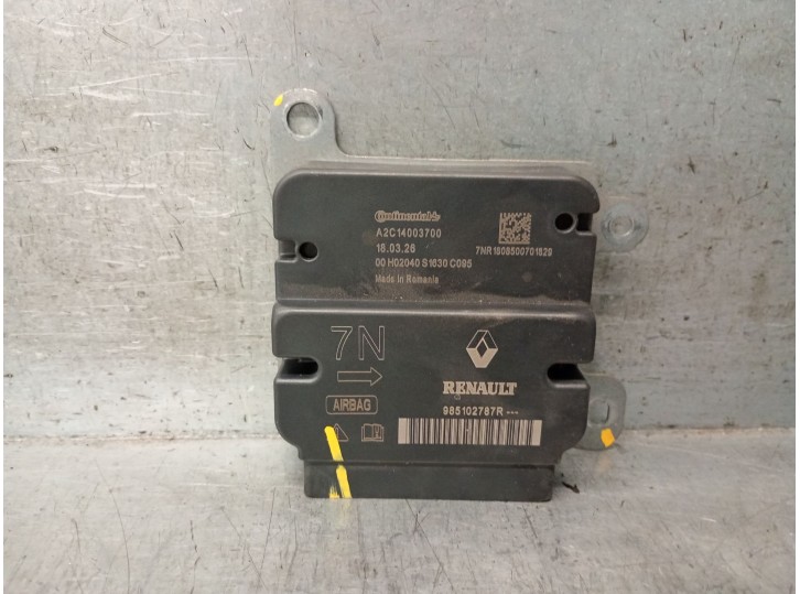 Recambio de centralita airbag para dacia sandero ii 1.0 12v cat referencia OEM IAM 985102787R  A2C14003700 CONTINENTAL