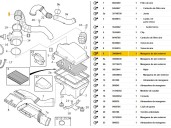 Replacement pipe for Volvo S60 saloon 2.4 diesel CAT OEM IAM reference 08634143 30680445 