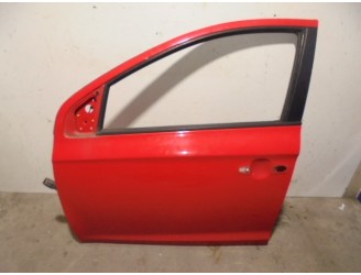 Recambio de puerta delantera izquierda para hyundai i20 style referencia OEM IAM 760031J000 ROJA 5 PUERTAS