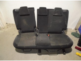 Recambio de asientos traseros para citroën c3 picasso exclusive referencia OEM IAM TELA NEGRA 5 PUERTAS