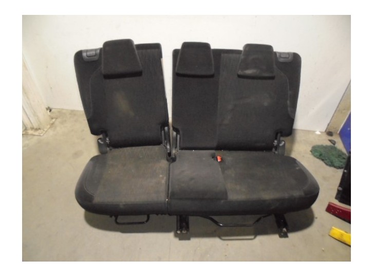Recambio de asientos traseros para citroën c3 picasso exclusive referencia OEM IAM TELA NEGRA 5 PUERTAS