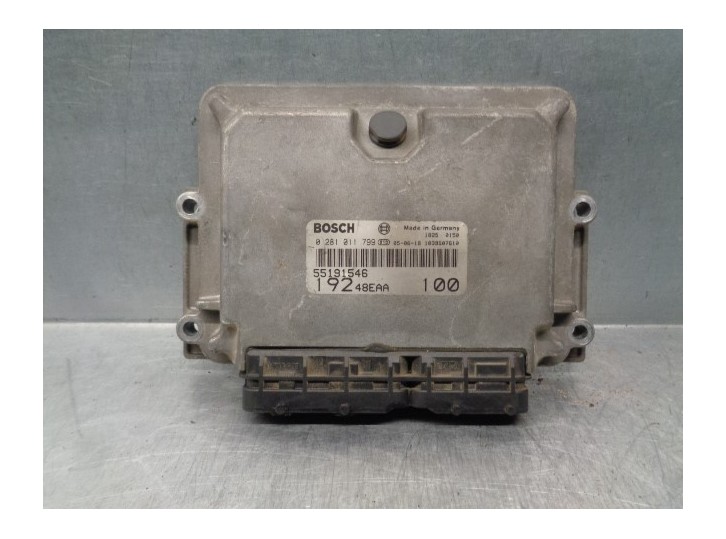 Replacement engine ECU for Fiat Stilo (192) 1.9 JTD CAT OEM IAM reference 55191546 0281011799 BOSCH