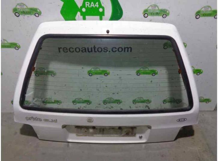 Recambio de porton trasero para kia pride 1.3 cat referencia OEM IAM BLANCO 3 PUERTAS
