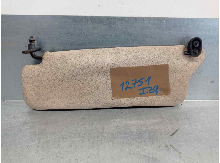 Recambio de parasol izquierdo para ford escort cabrio xr3i referencia OEM IAM 