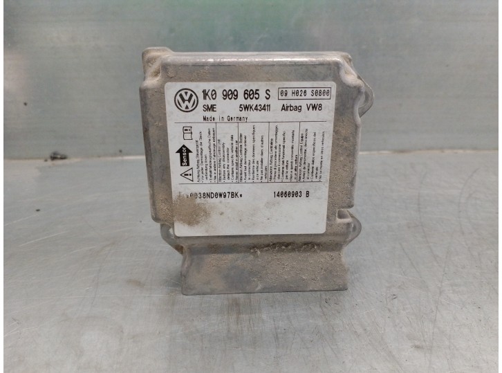Recambio de centralita airbag para skoda octavia berlina (1z3) 1.9 tdi dpf referencia OEM IAM 1K0909605S 5WK43411 SIEMENS