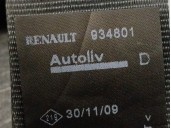 Replacement front right seat belt for Dacia Logan MCV 1.5 dCi diesel cat OEM IAM reference 93458014 