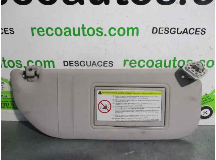 Recambio de parasol derecho para peugeot 107 1.4 hdi cat (8ht / dv4td) referencia OEM IAM 