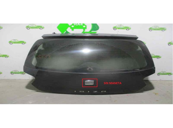 Recambio de porton trasero para seat ibiza (6j5) 1.4 tdi referencia OEM IAM GRIS OSCURO 5 PUERTAS