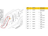 Recambio de molduras delanteras para volvo xc40 (536) recharge referencia OEM IAM 31448939 31448939 VOLVO