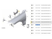 Recambio de refuerzo lateral para bmw x6 (g06, f96) xdrive 40 d mild-hybrid referencia OEM IAM 41007492366 41007492370 