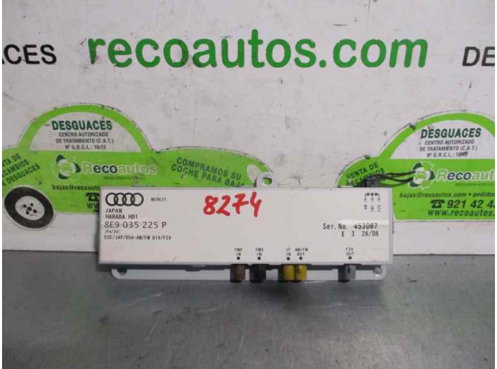 Recambio de modulo electronico para audi a4 avant (8ed) 2.0 16v tdi referencia OEM IAM 8E9035225P 