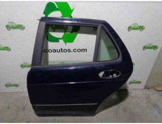 Replacement rear left door for Saab 9-5 Saloon 2.3 CAT OEM IAM reference 5335450 BLUE 4 DOORS
