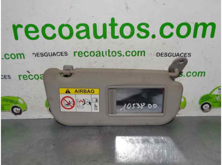 Recambio de parasol derecho para hyundai i10 1.0 cat referencia OEM IAM 85237B9000 