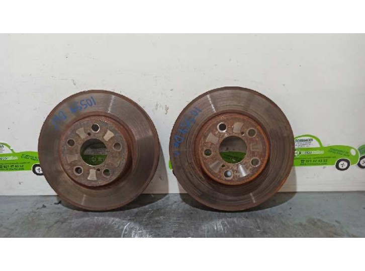 Recambio de disco freno delantero para toyota avensis berlina (t 22) 1.6 terra (4-ptas.) referencia OEM IAM 