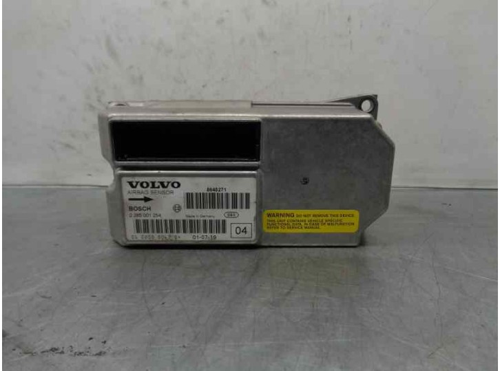 Replacement airbag control unit for Volvo S60 saloon 2.4 CAT OEM IAM reference 8645271 0285001254 BOSCH