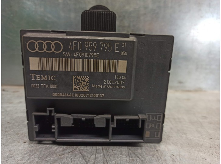 Central locking ECU replacement part for Audi A6 Allroad Quattro (4FH) 3.0 V6 24V TDI OEM IAM reference 4F0959795E TEMIC