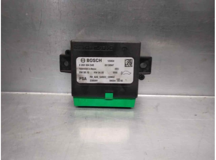 Recambio de modulo electronico para peugeot 208 1.2 12v vti referencia OEM IAM 9800410080 0263004545 BOSCH