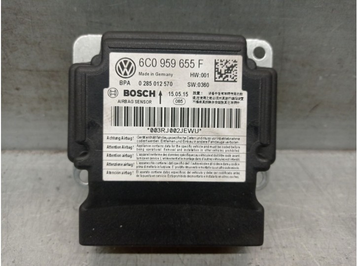 Recambio de centralita airbag para skoda rapid spaceback (nh1) 1.4 tdi referencia OEM IAM 6C0959655F  0285012570