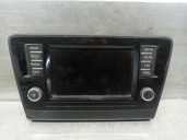 Recambio de pantalla multifuncion para skoda rapid spaceback (nh1) 1.4 tdi referencia OEM IAM 5JA919604B 5JA919604B 