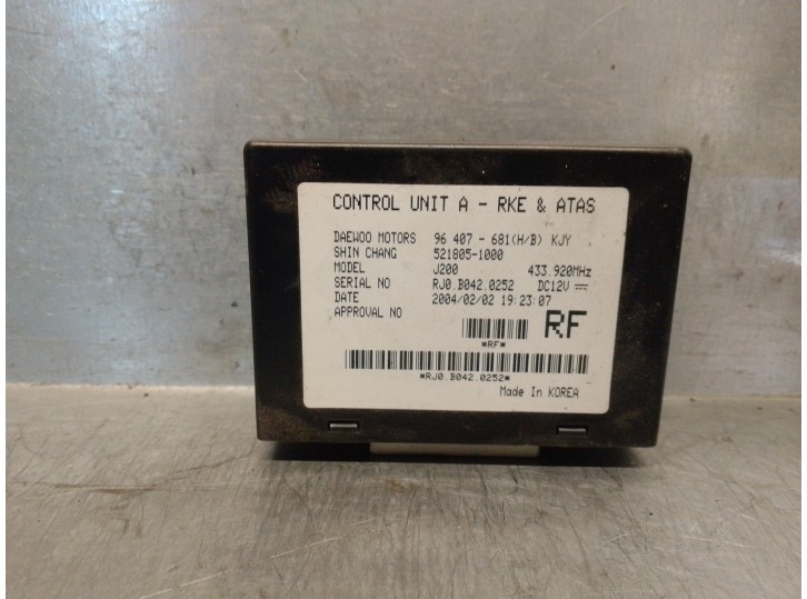 Recambio de modulo electronico para daewoo lacetti 1.6 cat referencia OEM IAM 96407681 5218051000 