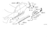 Recambio de molduras traseras para infiniti fx 3.7 v6 cat referencia OEM IAM 788521CA0A PROTECTOR ASPIRADOR AIRE DERECHO
