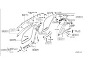 Recambio de molduras delanteras para infiniti fx 3.7 v6 cat referencia OEM IAM 769B41CA0A PLACA GUARDA PIES DEL DERECHO