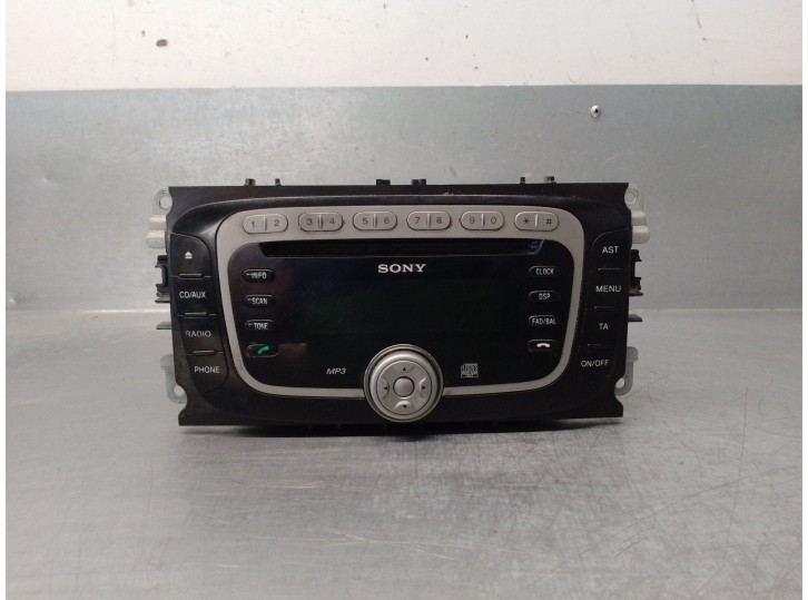 Replacement audio system / CD radio for Ford Focus saloon (CB4) 1.8 TDCi turbodiesel CAT OEM IAM reference 7M5T18C939EB 