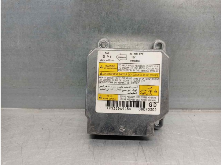 Recambio de centralita airbag para daewoo kalos 1.2 cat referencia OEM IAM 96406170 7088816 
