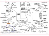 Recambio de brazo suspension superior trasero izquierdo para toyota c-hr referencia OEM IAM 4871047010  