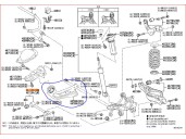 Recambio de brazo suspension inferior trasero izquierdo para toyota c-hr referencia OEM IAM 48780F4010  
