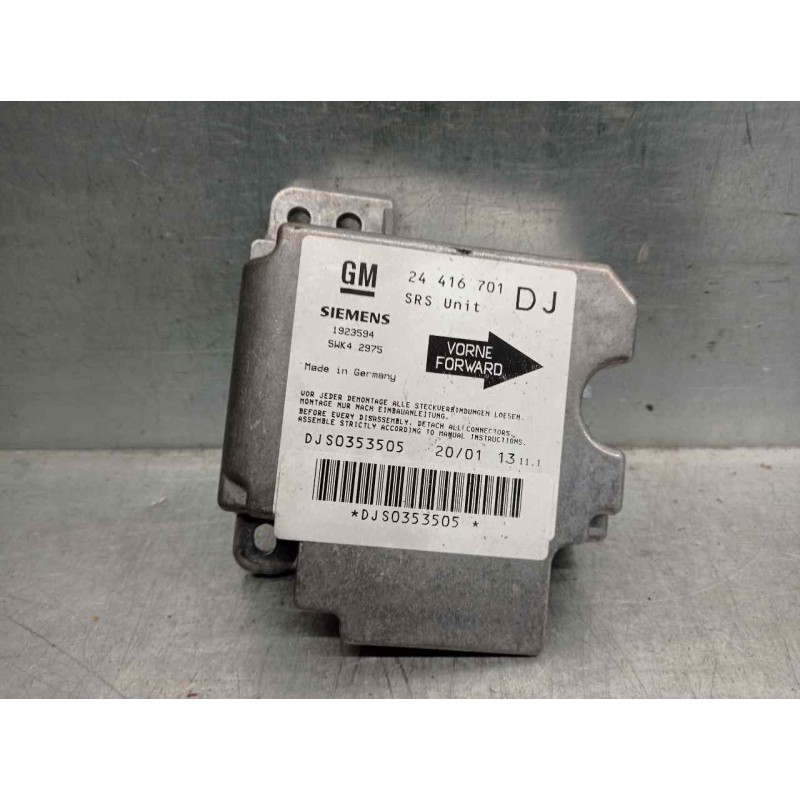 Recambio de centralita airbag para opel vectra b berlina básico (1999) referencia OEM IAM 24416701DJ 5WK42975 SIEMENS